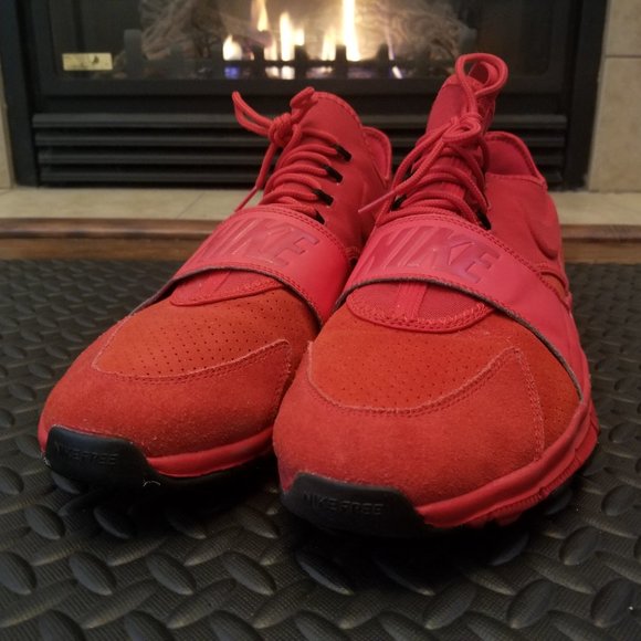 Nike Free Ace Leather Air Max University Red 749627 600 Size 15 - Picture 1 of 6